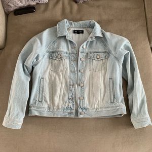 Madewell The Raglan Oversized Jean Jacket in Bristol Wash